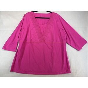 Demin & Company Women's‎ Size 2X Top 3/4 Sleeves